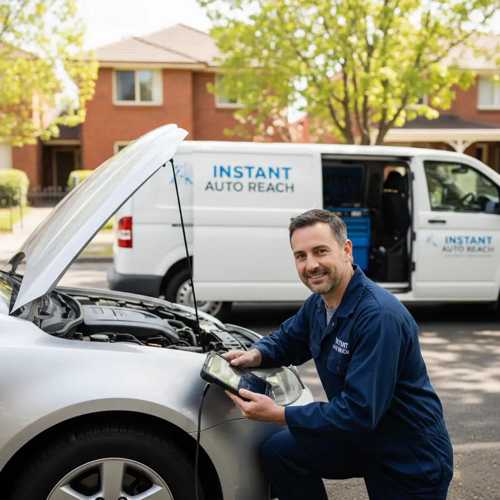 Mobile vehicle inspection with diagnostic scanner