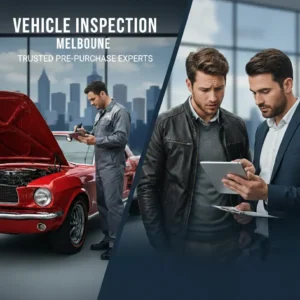 Professional vehicle inspection Melbourne mechanic performing detailed pre purchase car inspection in Melbourne