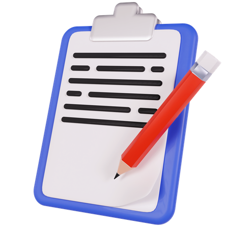 clipboard with pen 3d icon png download 5558498