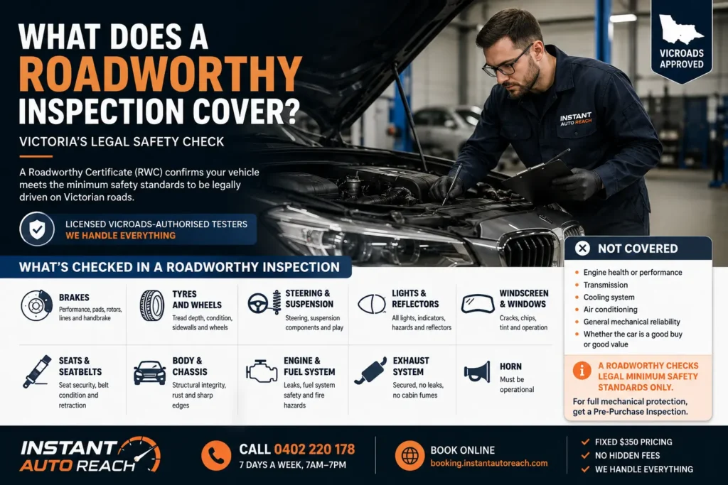 What a Roadworthy Inspection Covers in Melbourne